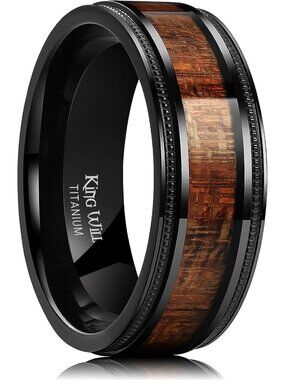 Titanium Men's Wedding Band, Size 6-14, Durable & Stylish Engagement Ring